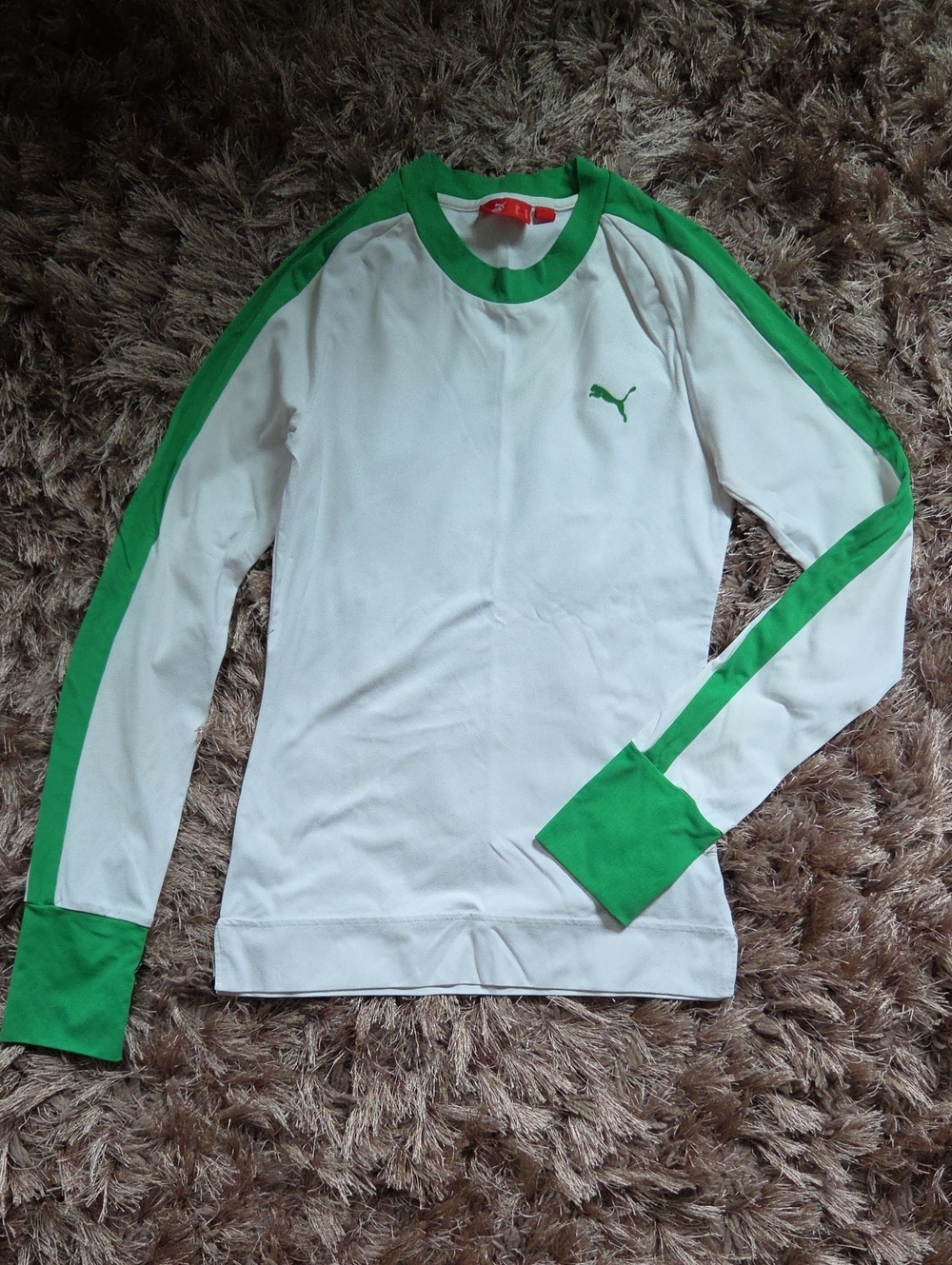 Puma Long Sleeve White And Green